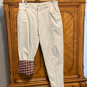 Eddie Bauer Flannel-lined pants